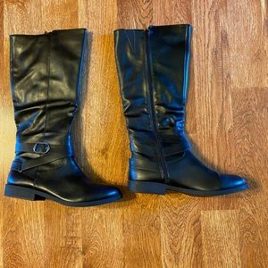 Black low heel boots by Style & Co. Size 8.5